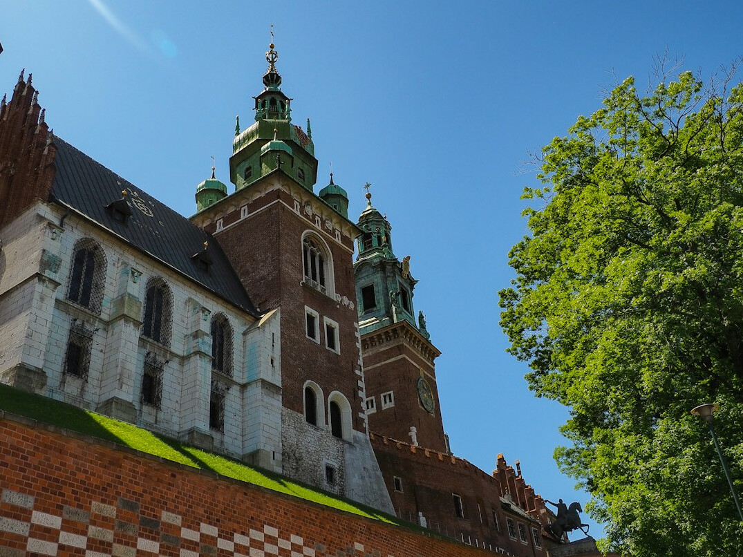Malbork Castle red brick medieval fortress on the Nogat river